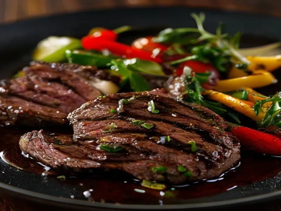 Restoran QR menüsünde sunulan yemek görseli